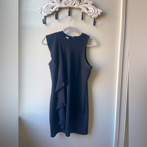 Venus ruffle black dress Petite S